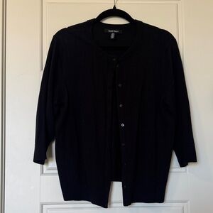 Ellen Tracy Black Cardigan Sweater
